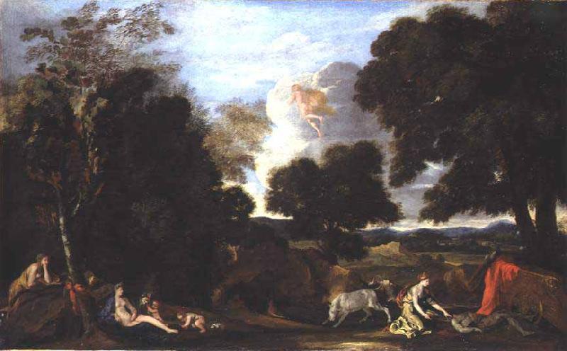 Nicolas Poussin Paysage avec Junon et Argus oil painting image